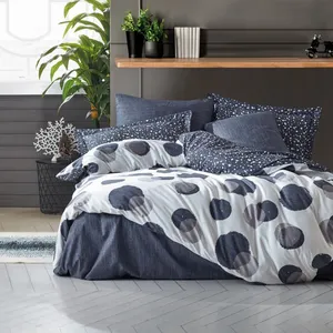 سرویس روتختی کاتن باکس مدل Modern Orva Indigo تک نفره 3 تکه