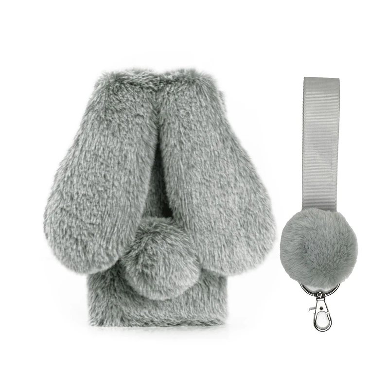 کاور مدل خرگوشی پشمالو مناسب برای گوشی موبایل هوآوی Nova 3e به همراه بند