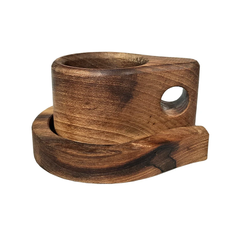 ست لیوان و زیرلیوانی چوبی مدل COFFEECUP 0707