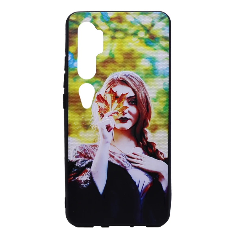 کاور طرح دختر پاییزی مدل Happy مناسب برای گوشی موبایل شیائومی MI NOTE 10 / 10 PRO