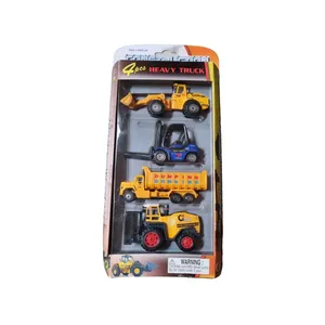 ماشین بازی طرح راهسازی مدل HEAVY TRUCK بسته 4 عددی