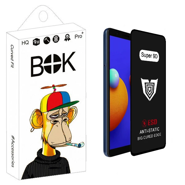 محافظ صفحه نمایش بوک مدل Super 9D Pro مناسب برای گوشی موبایل سامسونگ galaxy a01 core