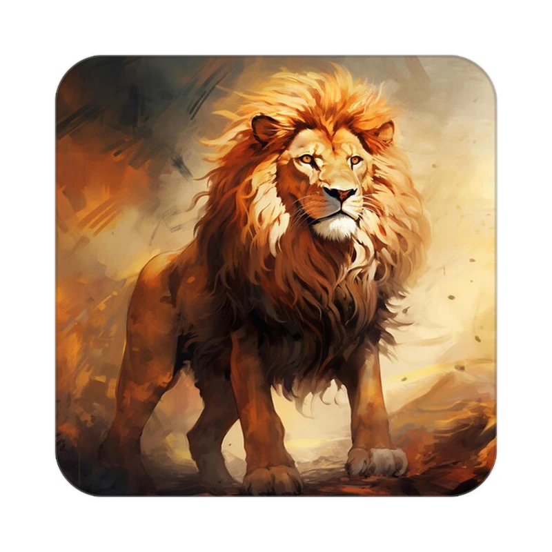 زیر لیوانی کاکتی طرح شیر مدل mp23540