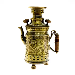 کتری ذغالی برنجی کد 2