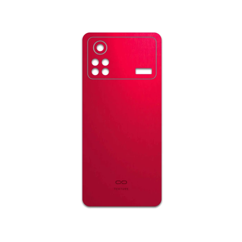 برچسب پوششی ماهوت مدل Matte-Warm-Red مناسب برای گوشی موبایل شیائومی Poco X4 Pro 5G