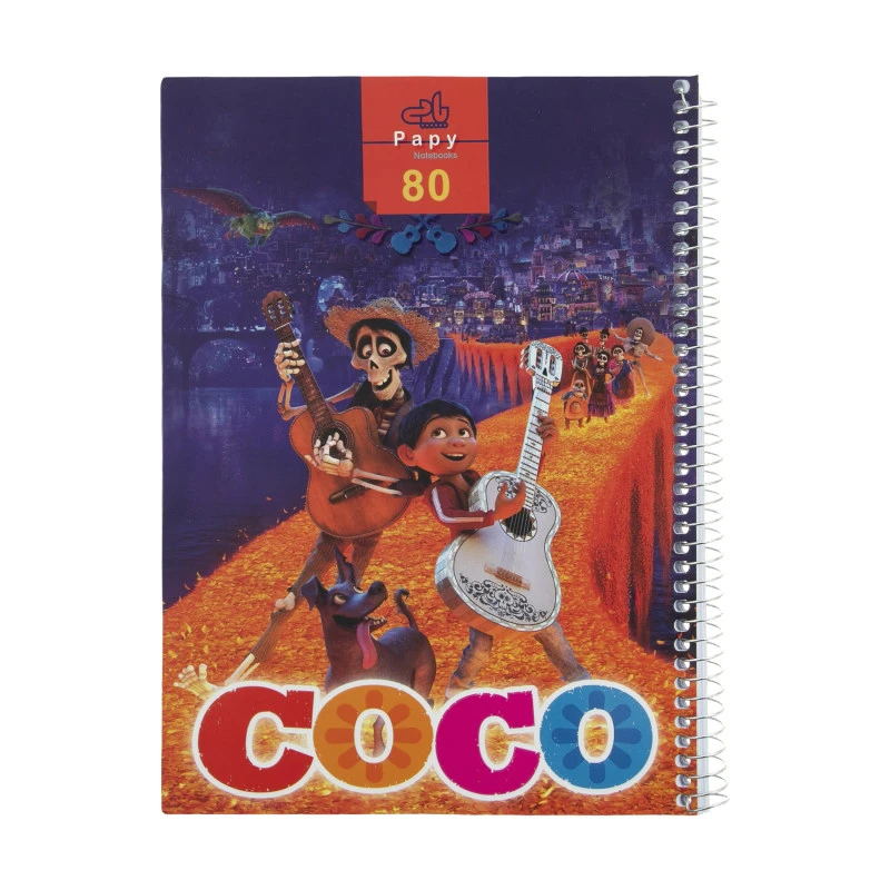 دفتر 80 برگ پاپی طرح کوکو کد selefon-505