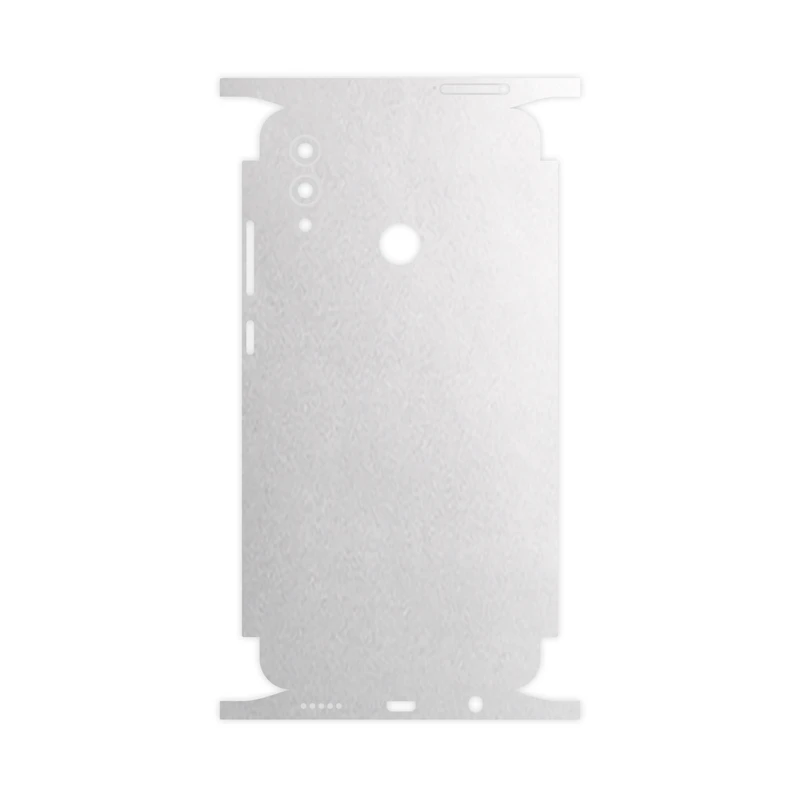 برچسب پوششی ماهوت مدل Metallic-White-FullSkin مناسب برای گوشی موبایل آنر 10 Lite