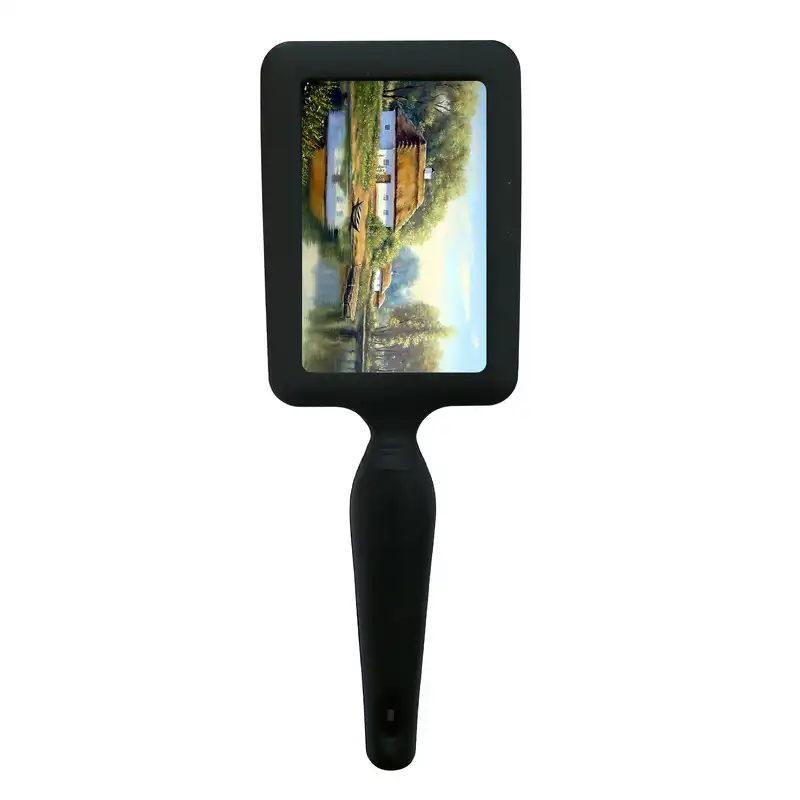 برس مو طرح نقاشی منظره  کلبه و رودخانه مدل B1010