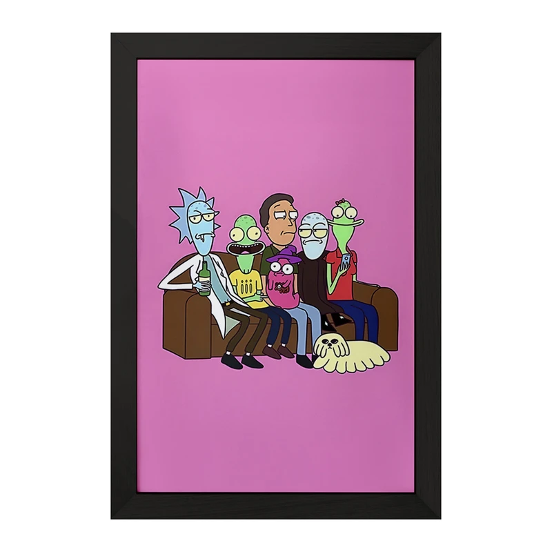 تابلو خندالو مدل ریک و مورتی (Rick and Morty) کد F4014