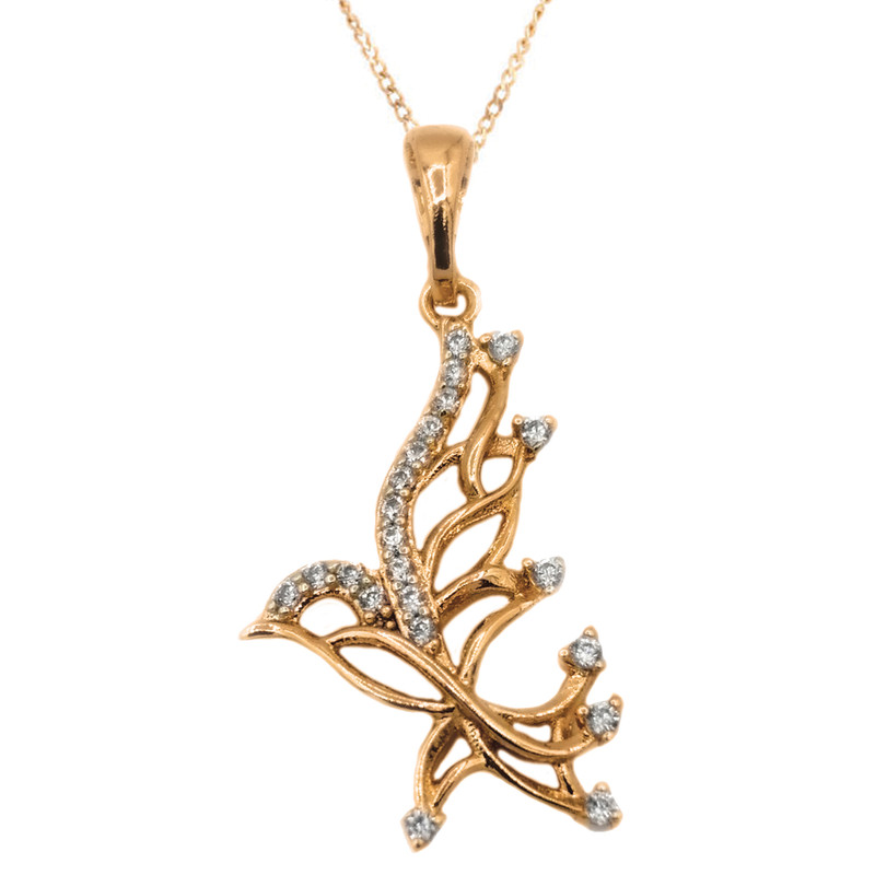 گردنبند زنانه ژوپینگ مدل پروانه XP27153 گردنبند زنانه ژوپینگ مدل پروانه XP27153