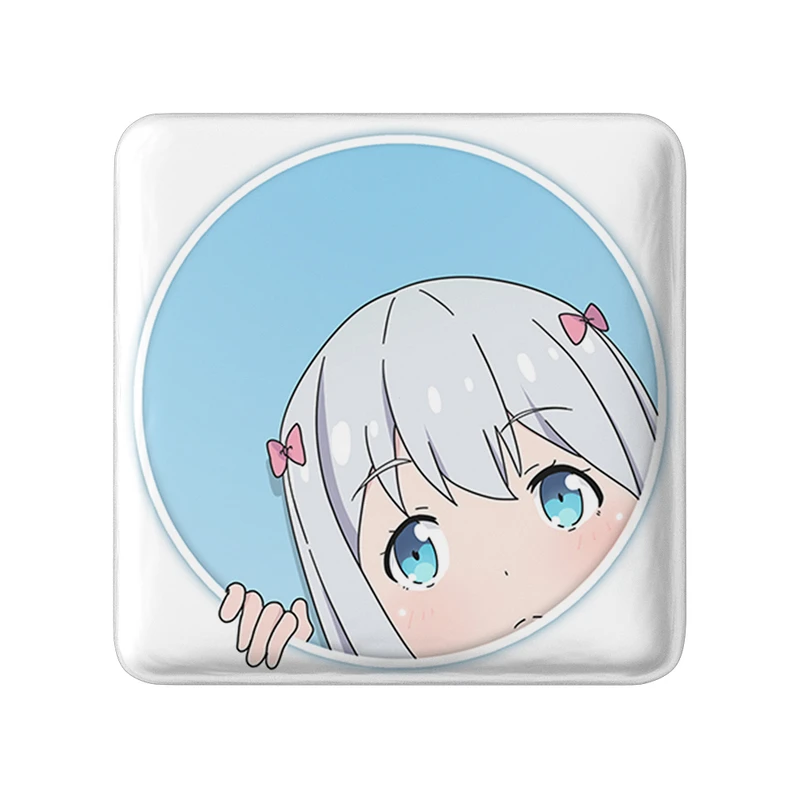 مگنت خندالو طرح ساگیری انیمه ارومانگا سنسی Eromanga Sensei  مدل مربعی کد 22731