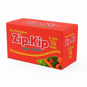 کیسه زیپ‌دار زیپ‌کیپ مدل G بسته 70 عددی