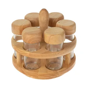 ست جا ادویه 6 پارچه مدل nature کد 062