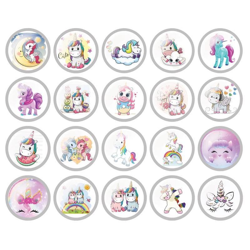 پیکسل مدل اسب تک شاخ کد unicorn 03 مجموعه 20 عددی