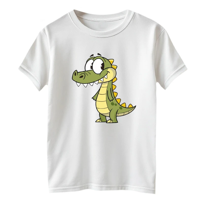 تی شرت آستین کوتاه بچگانه مدل تمساح بامزه