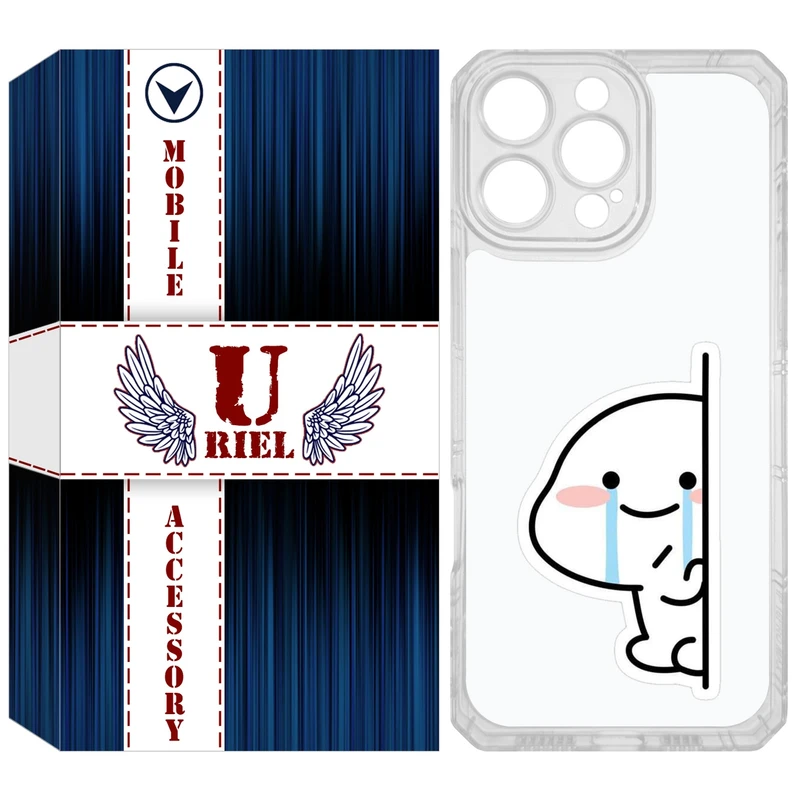 کاور یوریل مدل Clear کد 91 طرح اشک مناسب برای گوشی موبایل اپل iPhone 16 Pro