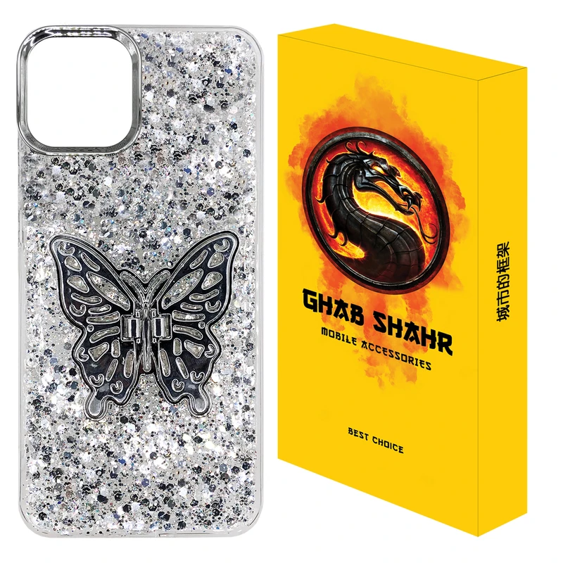 کاور قاب شهر مدل پروانه مناسب برای گوشی موبایل اپل iPhone 13 / 14