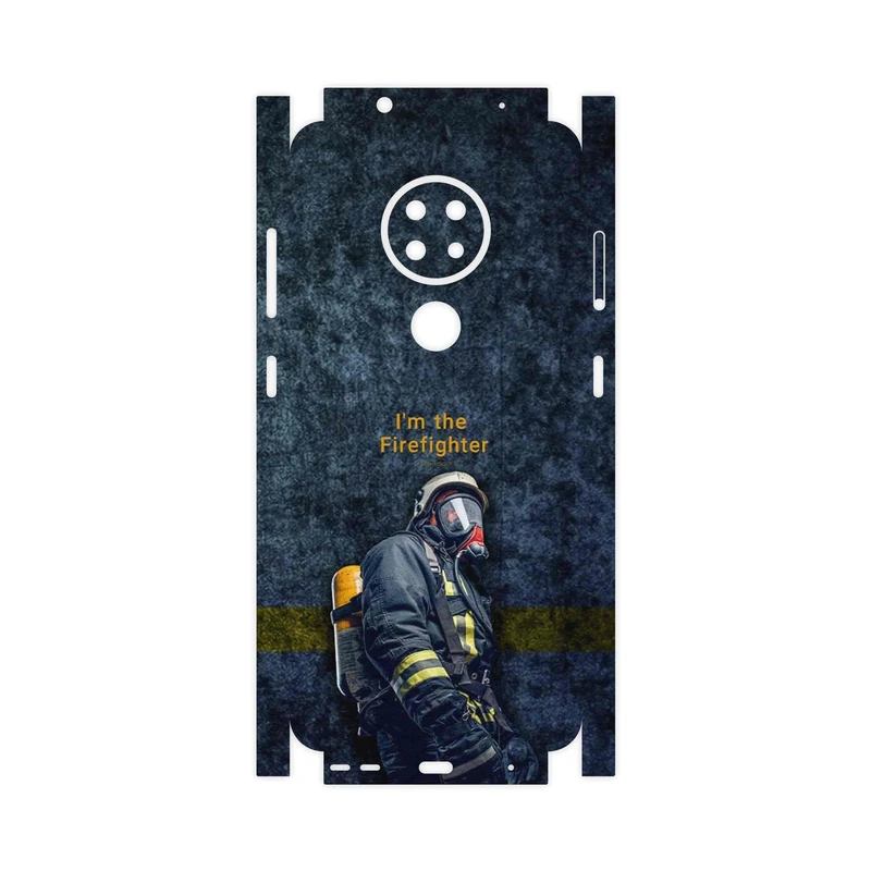 برچسب پوششی ماهوت مدل Firefighter-FullSkin مناسب برای گوشی موبایل نوکیا 6.2
