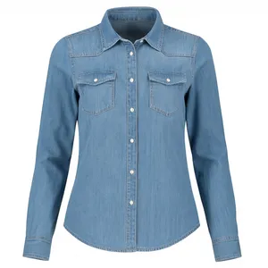 شومیز آستین بلند یقه برگردان زنانه کد 1127