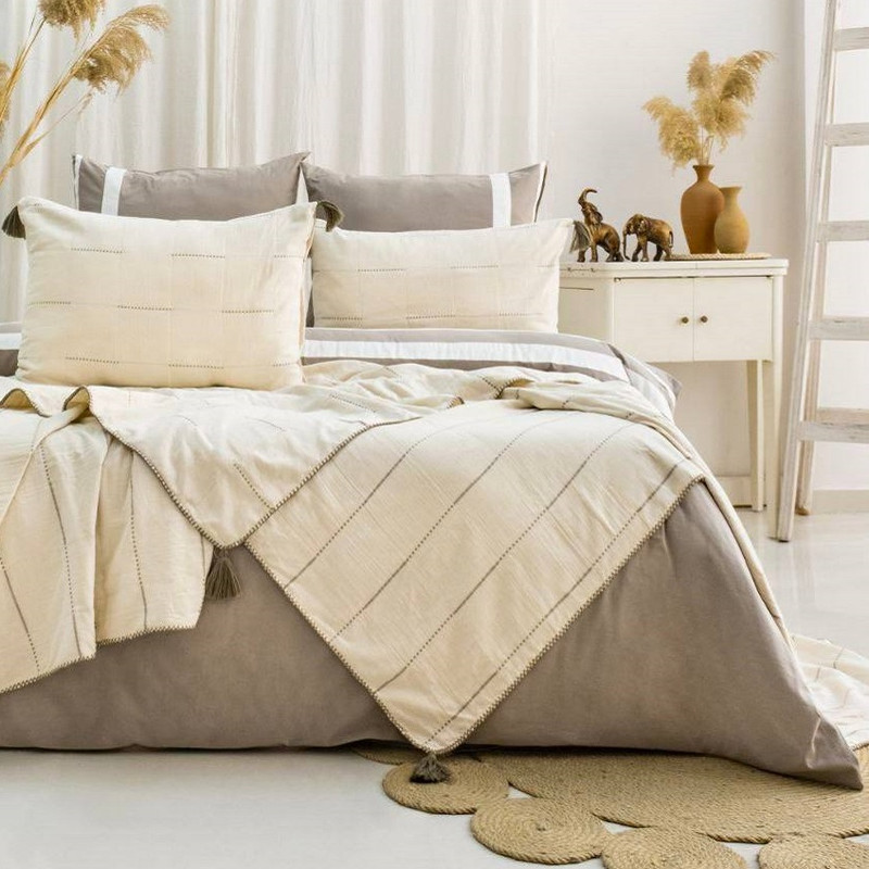 سرویس ملحفه دو نفره 7 تکه شاهسِر مدل Eva Bej C.K