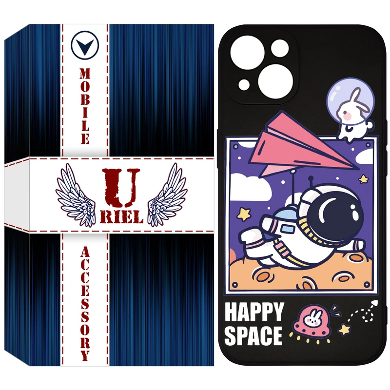 کاور یوریل مدل KSH کد 22 طرح فضانورد مناسب برای گوشی موبایل اپل iPhone 13