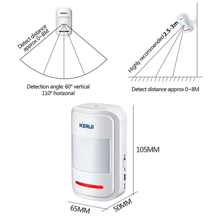 عکس شماره 7 : سنسور حرکتی دزدگیر اماکن کروی مدل kr-p819