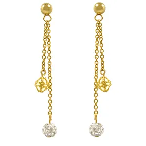 گوشواره طلا 18 عیار زنانه مانچو مدل efg007