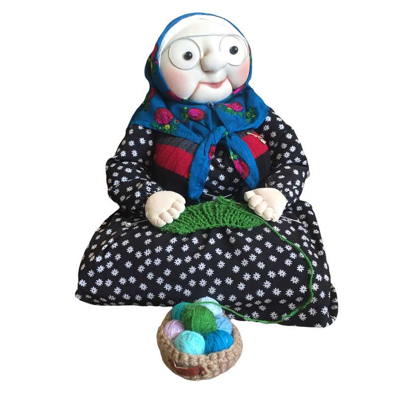 عروسک مدل مادربزرگ كد D4 ارتفاع 30 سانتى متر