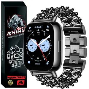 بند راینو مدل کارتیر دو ردیف مناسب برای ساعت هوشمند شیائومی Redmi Watch 5 Lite