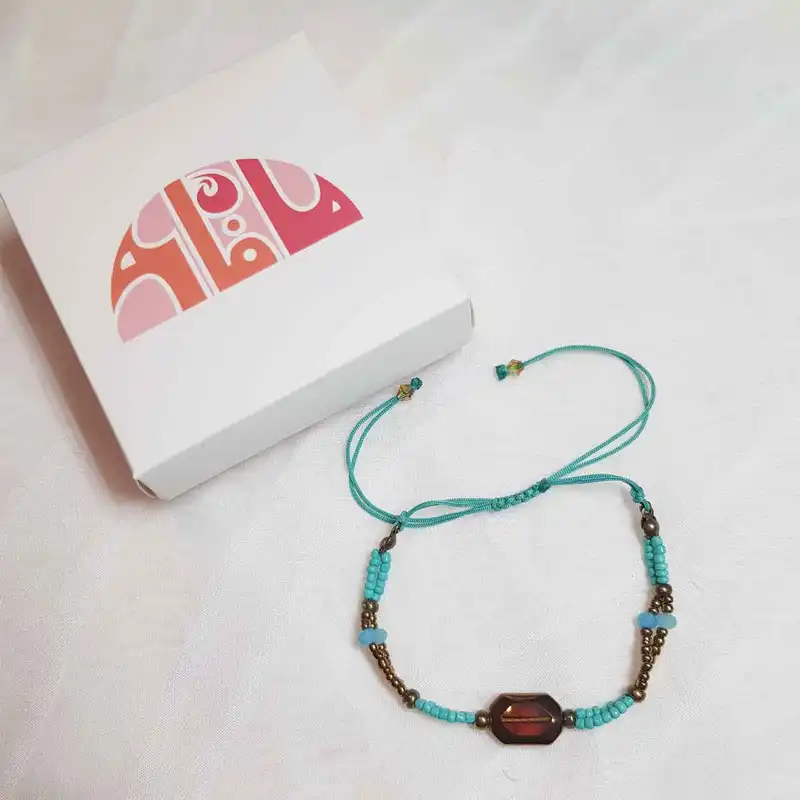 پابند زنانه ماه فام مدل لوزی