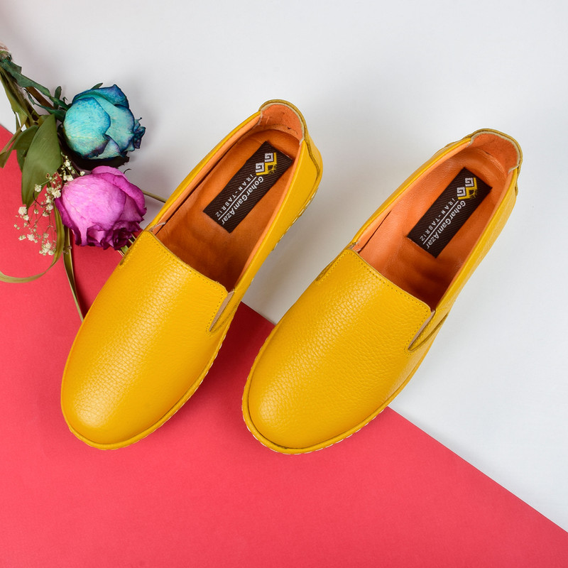 کفش روزمره زنانه مدل چرم طبیعی 4139