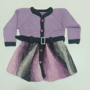 پیراهن بافتنی دخترانه مدل 40