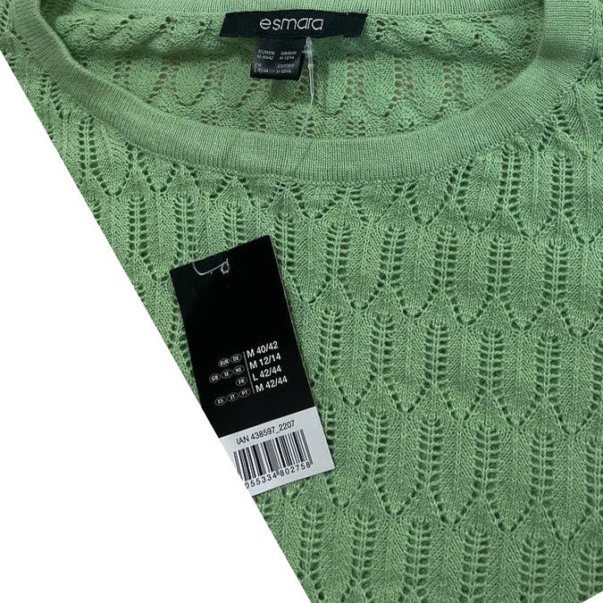 بلوز آستین کوتاه زنانه اسمارا مدل EL Miko Knitted