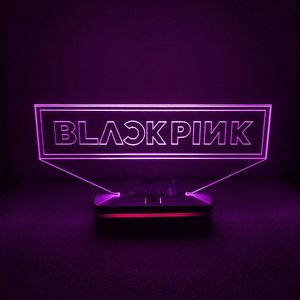 چراغ خواب طرح گروه بلک پینک Black Pink مدل هفت رنگ