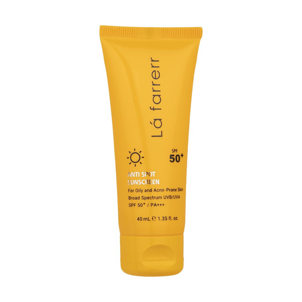 کرم ضدآفتاب و ضدلک بی‌رنگ لافارر مدل SPF50، مناسب پوست‌های چرب، حجم 40 میلی‌لیتر
