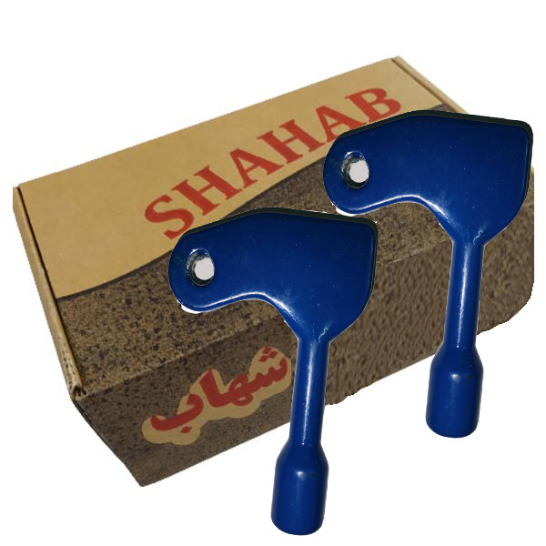 کلید سه گوش درب آسانسور هادی صنعت شهاب مدل 00004 بسته 2 عددی