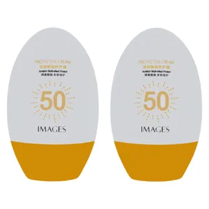 کرم ضد آفتاب بدون رنگ ایمجز SPF 50 مدل Protective مناسب انواع پوست حجم 45 میلی‌لیتر مجموعه 2 عددی