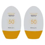 کرم ضد آفتاب بدون رنگ ایمجز SPF 50 مدل Protective مناسب انواع پوست حجم 45 میلی‌لیتر مجموعه 2 عددی