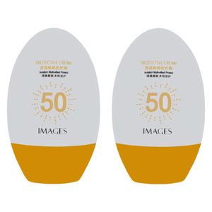 کرم ضد آفتاب بدون رنگ ایمجز SPF 50 مدل Protective مناسب انواع پوست حجم 45 میلی‌لیتر مجموعه 2 عددی
