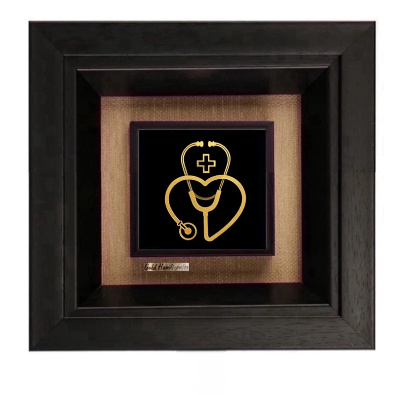 تابلو طلاکوب زرکات طرح پدر روز پزشک 2 مدل F213