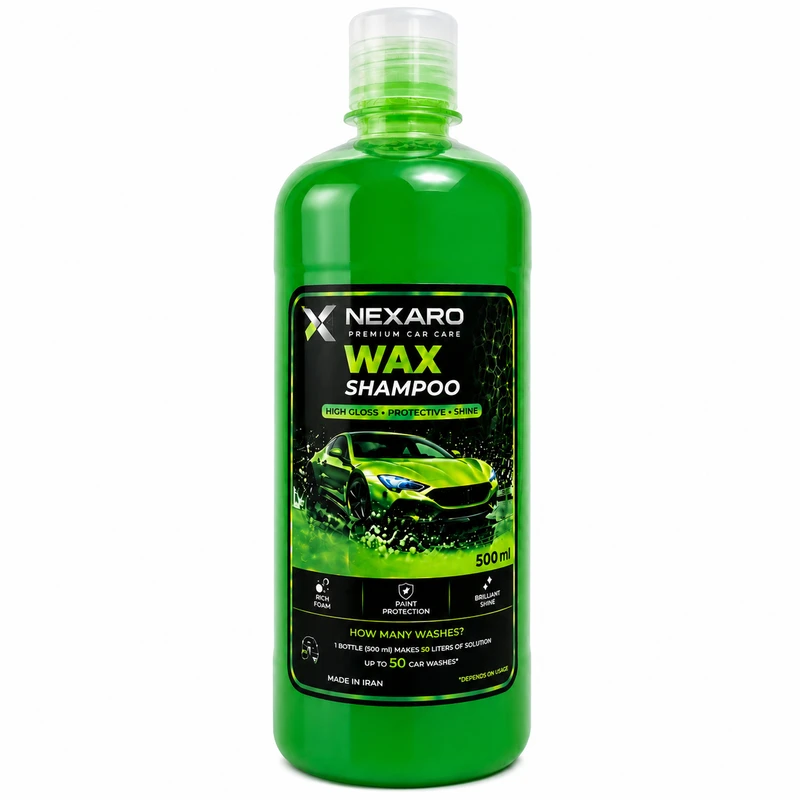 شامپو واکس بدنه خودرو نکسارو مدل Wax حجم 500 میلی‌ لیتر