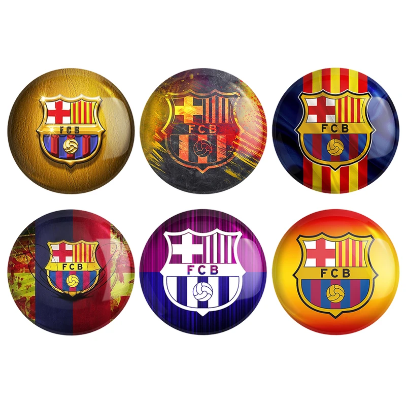 مگنت خندالو طرح باشگاه بارسلونا FC Barcelona کد 1689A مجموعه 6 عددی