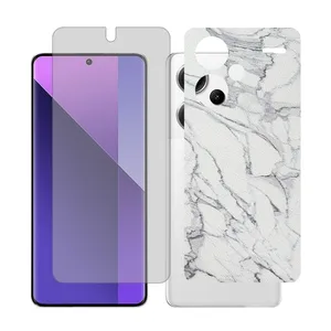 Glass Together model transparent Screen Protector Suitable for Xiaomi Redmi Note 13 Pro Plus Mobile Phone with Back cover sticker