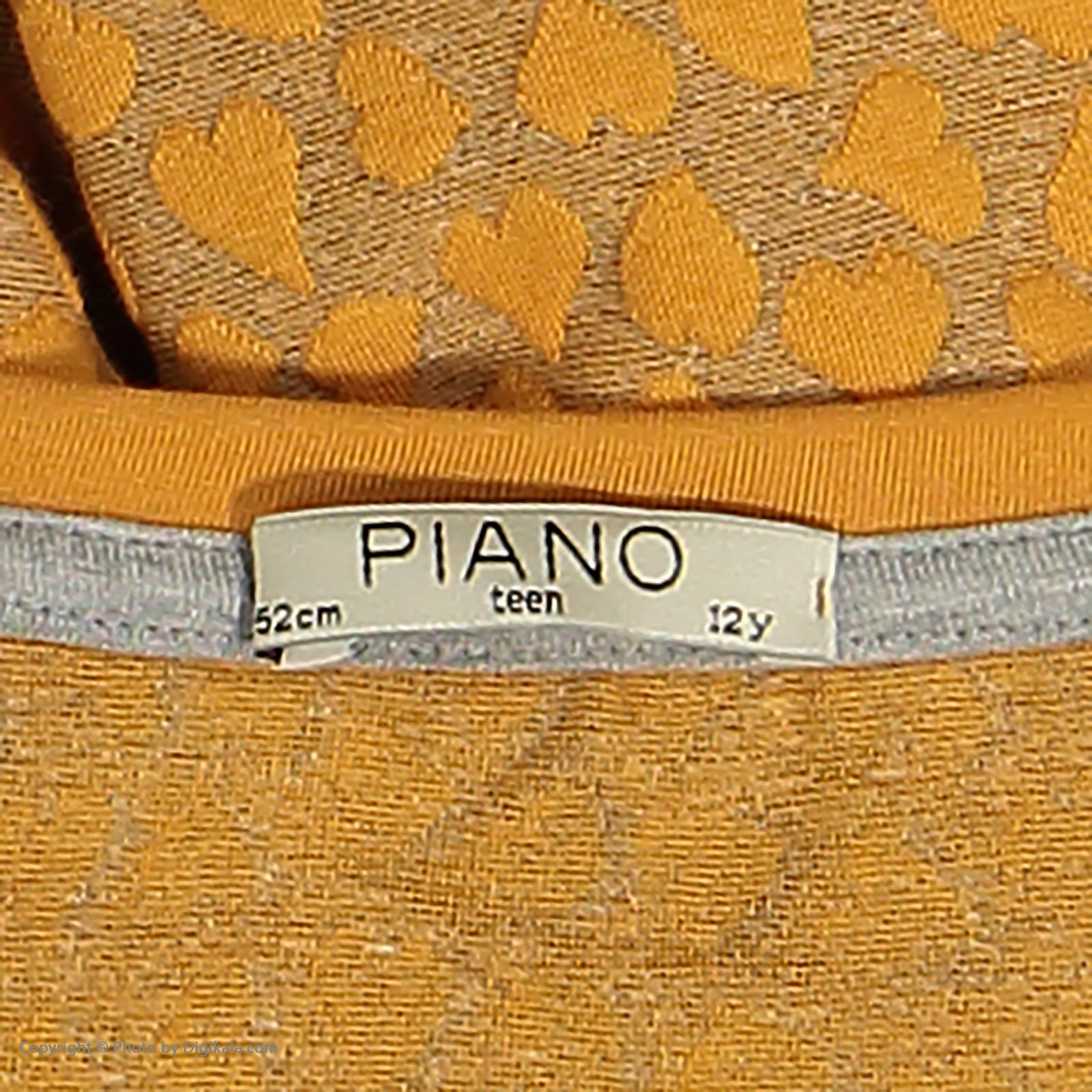 تی شرت دخترانه پیانو مدل 01816-23 -  - 5