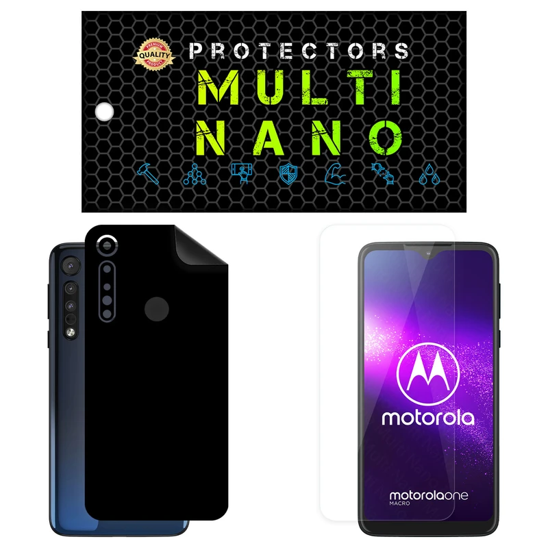 محافظ صفحه نمایش مولتی نانو مدل X-SFM مناسب برای گوشی موبایل موتورولا One Macro به همراه برچسب پوششی