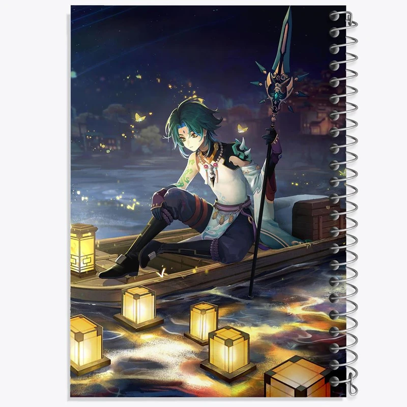 دفتر نقاشی 50 برگ خندالو مدل بازی گنشین ایمپکت Genshin Impact کد 25701