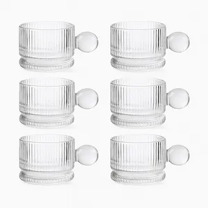 فنجان دلی سوگا مدل شیاردار بسته 6 عددی