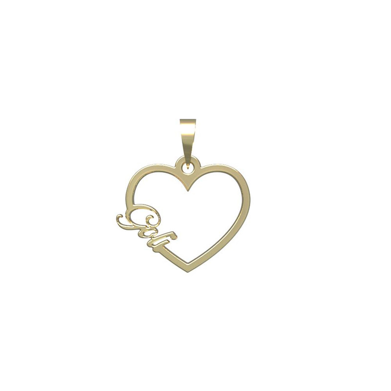 آویز گردنبند طلا 18 عیار زنانه مدوپد مدل اسم گلی goli کد PB1-10585