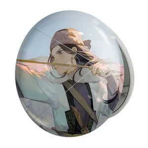 آینه جیبی خندالو طرح اسیرپا انیمه کامویی طلایی Golden Kamuy مدل تاشو کد 23727 