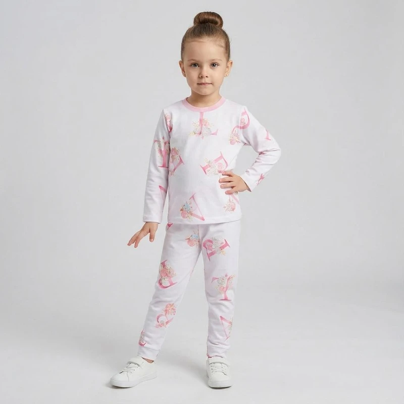 ست تی شرت و شلوار بچگانه مدل حروف 091